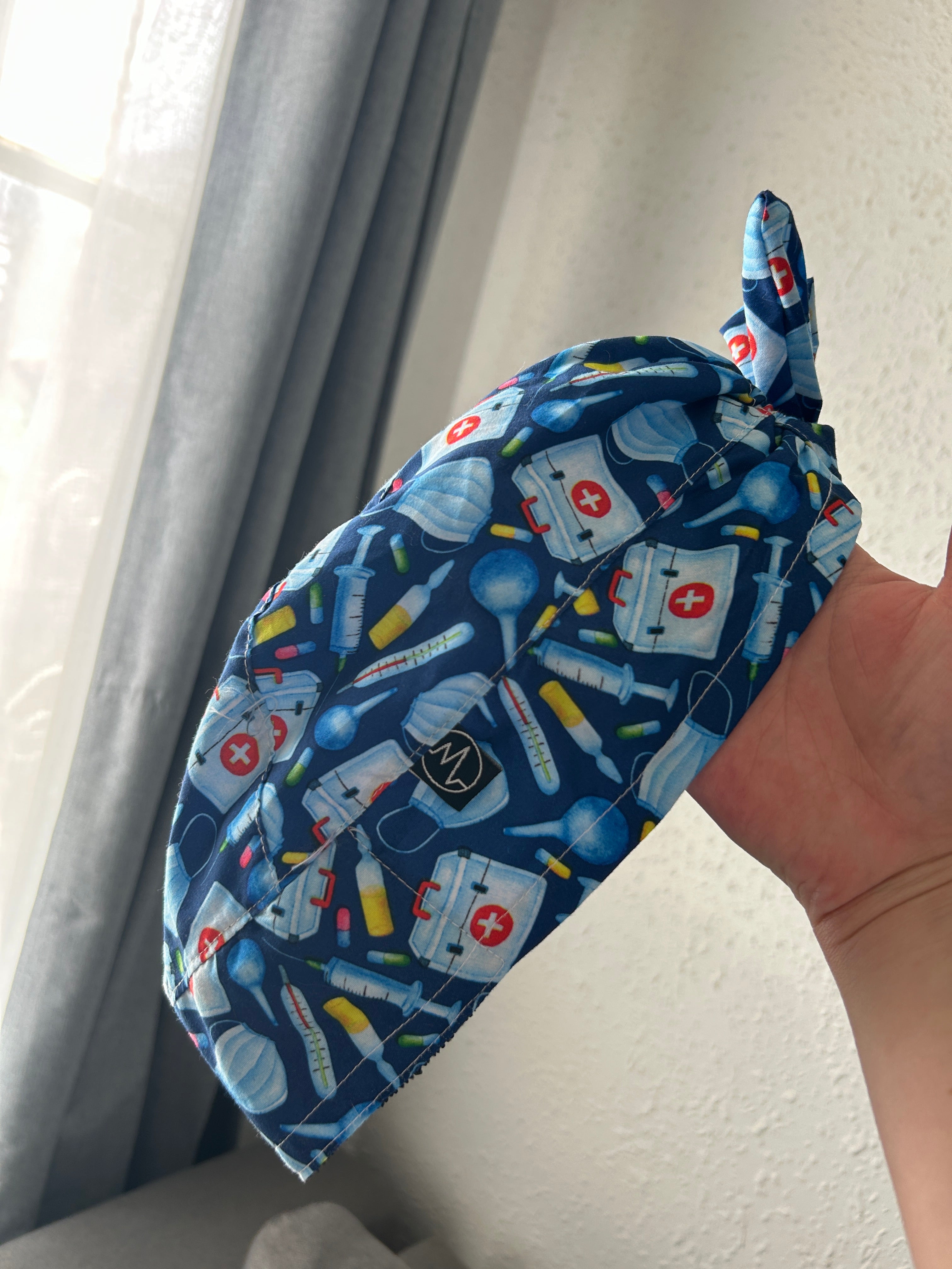 Gorro quirúrgico estampado Med Azul